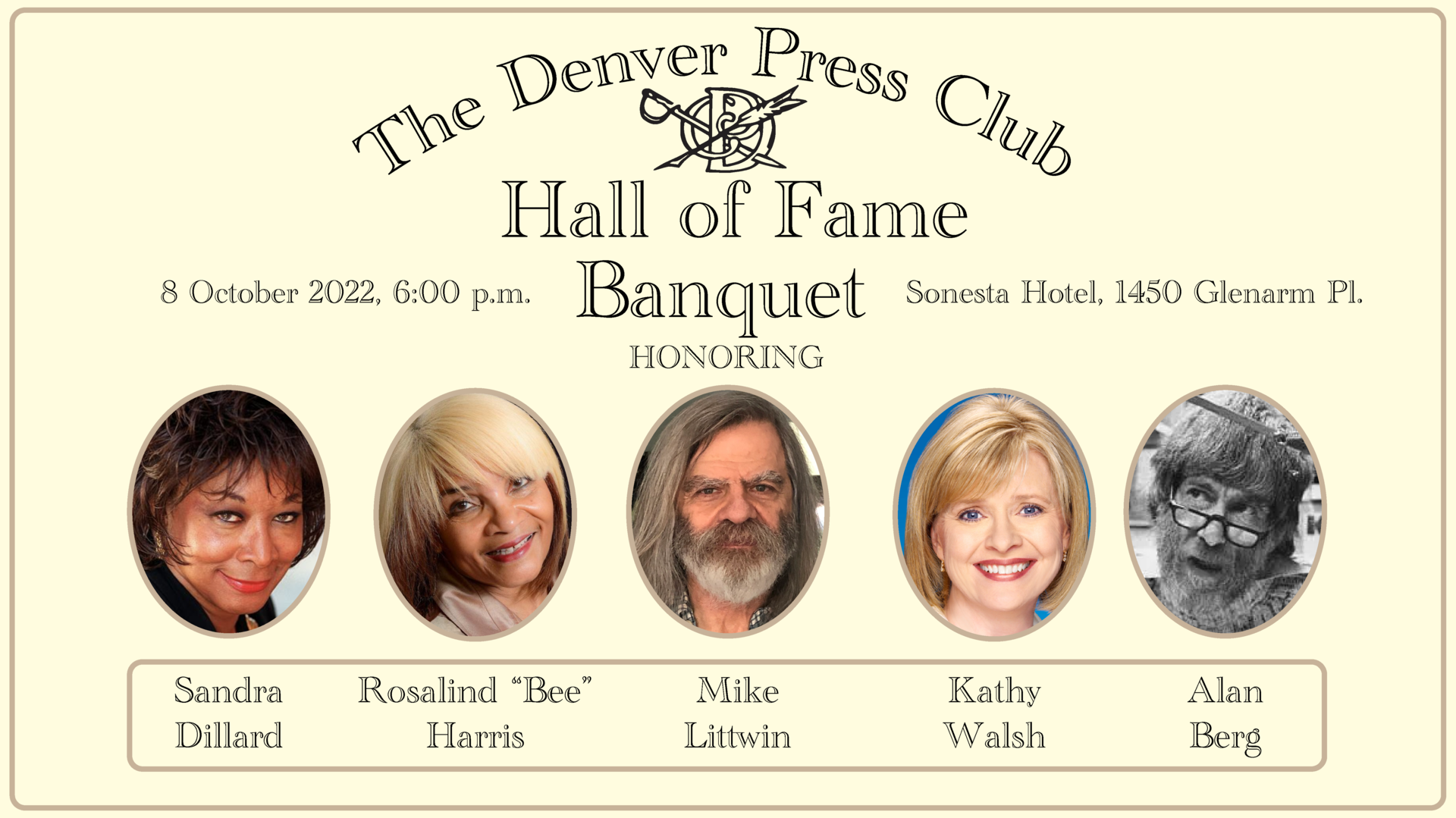  Denver Press Club  Hall of Fame Banquet