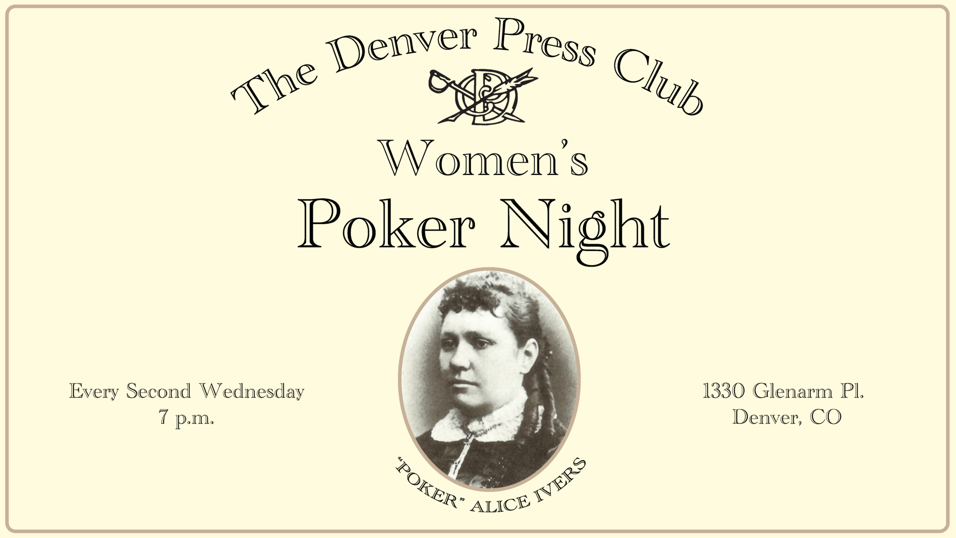  Denver Press Club Presents Women\'s Poker Night