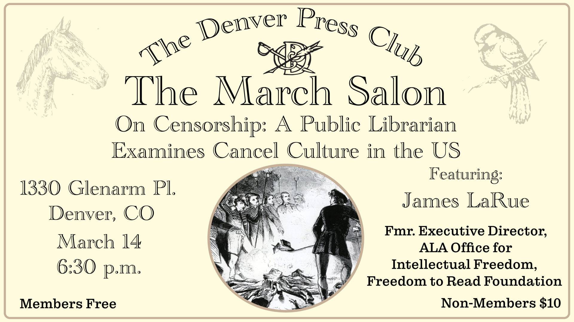  March Salon: On Censorship